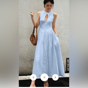 NWT Commense Sky Blue Maxi Dress, size L